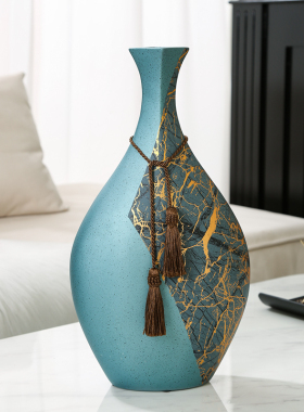 新中式陶瓷花瓶艺术复古花器装饰