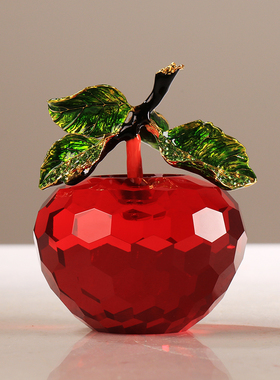 轻奢琉璃小苹果摆件现代简约客厅