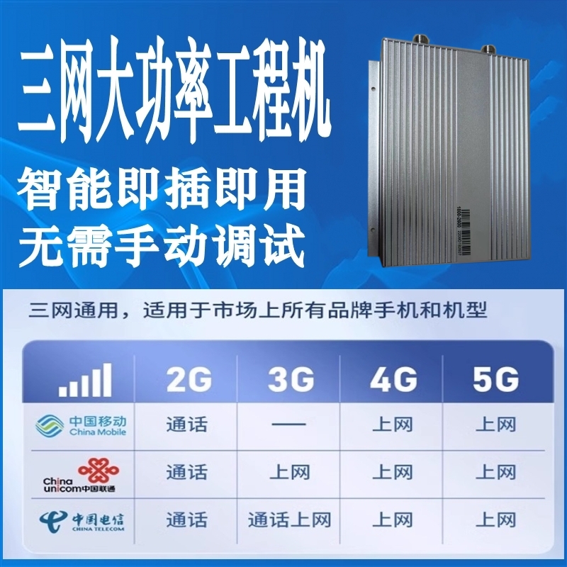 大功率手机信号放大器增强器接收器移动联通三网合一工程机直放站 - 图0