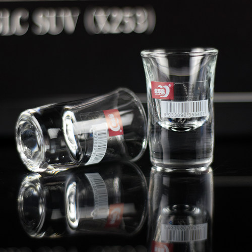 青苹果白酒杯白酒烈酒杯小酒杯二两一口杯分酒器套装6只装家用 - 图2