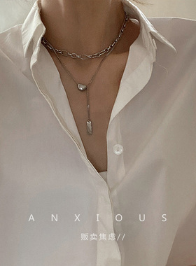 贩卖焦虑｜法式复古女金属链条