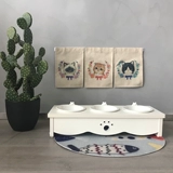 Кошка кошачья мебель Классическая деревянная кошачья таблица кошачья кошка, используемая для увеличения его, может увеличить многоцелевую фарфоровую миску бесплатную доставку