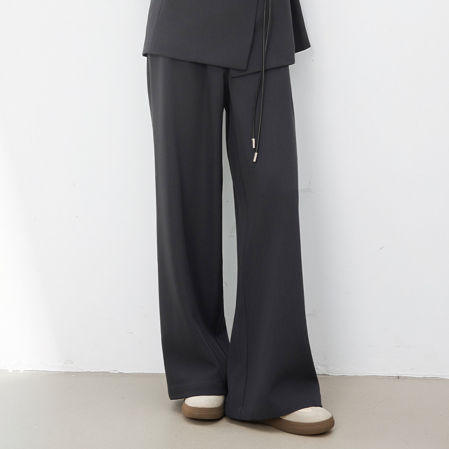 Smen诗萌2025秋冬季新款时尚职场通勤套装女西装外套阔腿裤套装,淘宝优惠券,粉丝福利购,淘宝优惠卷