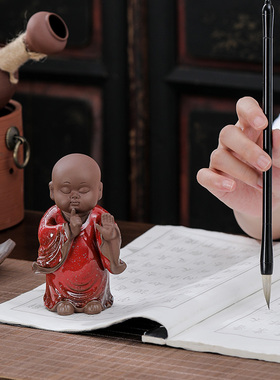 陶瓷祝福中式客厅创意摆件禅意