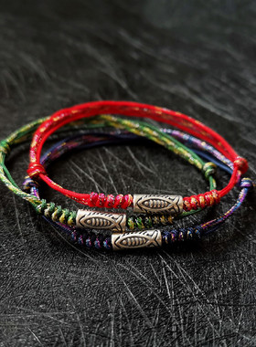 复古鱼纹图腾锦鲤鱼手绳