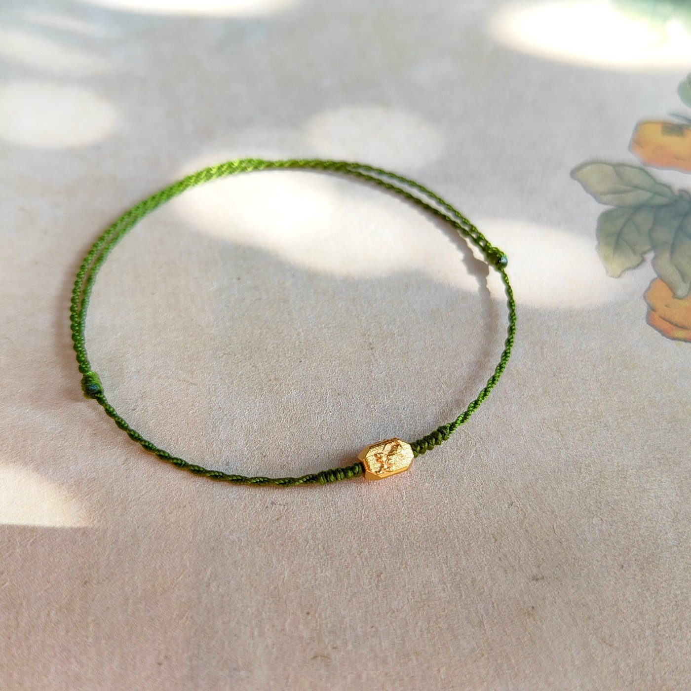 芳岁 原创国风银镀金生肖三合虎马狗本命红绳细小编织绿男女手绳,淘宝优惠券,粉丝福利购,淘宝优惠卷