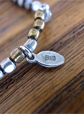 amp japan / 56cm“seed beads”黄铜珠子手链 11AHK-681