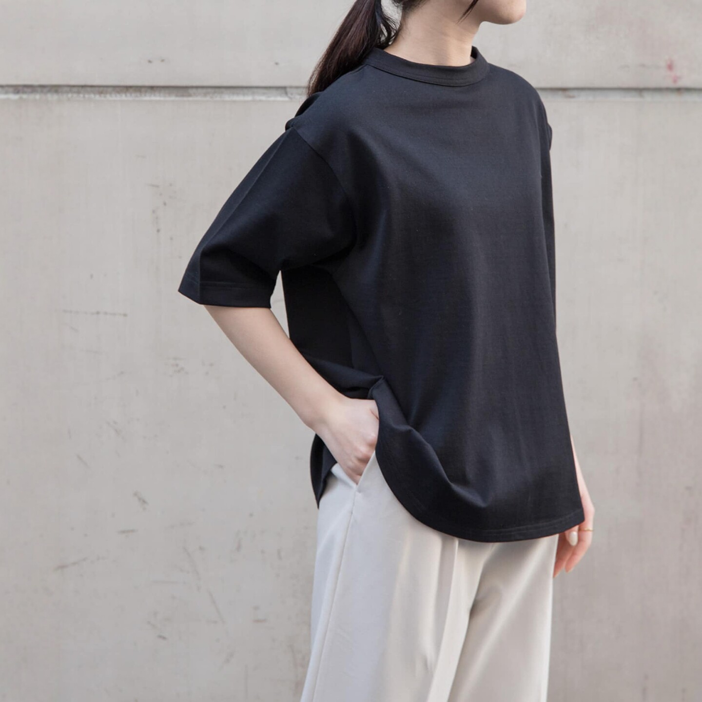 【8折】日本代购 FORK&SPOON 瓶领 5分袖 T 恤 DFA5-21V042 - 图1