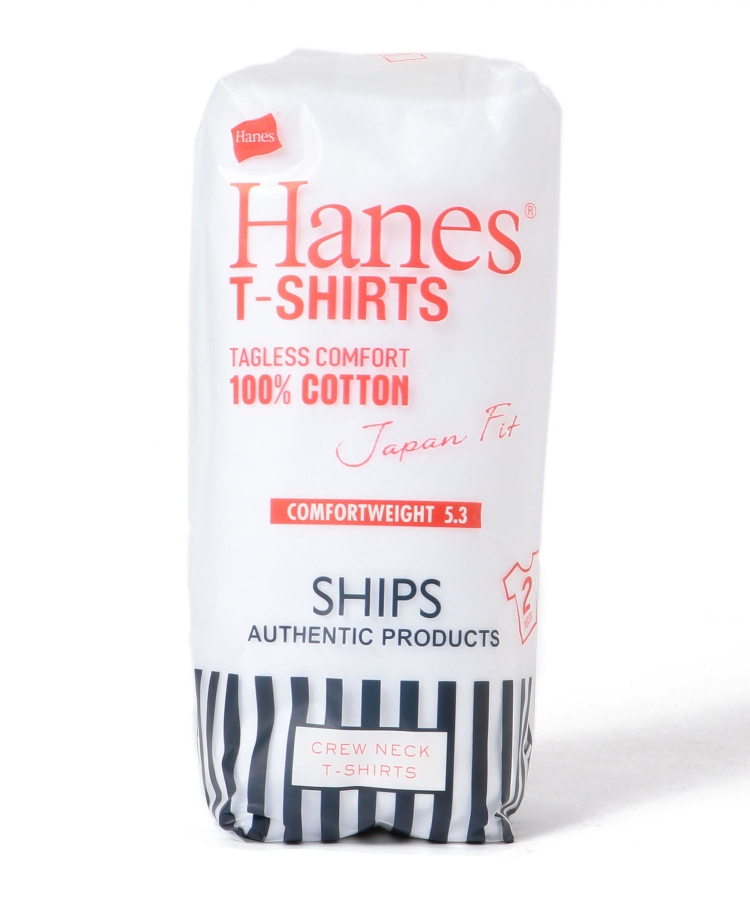 Hanes x SHIPS: 別注 NEW Japan Fit 打底衫T恤 23新标 0172 - 图0