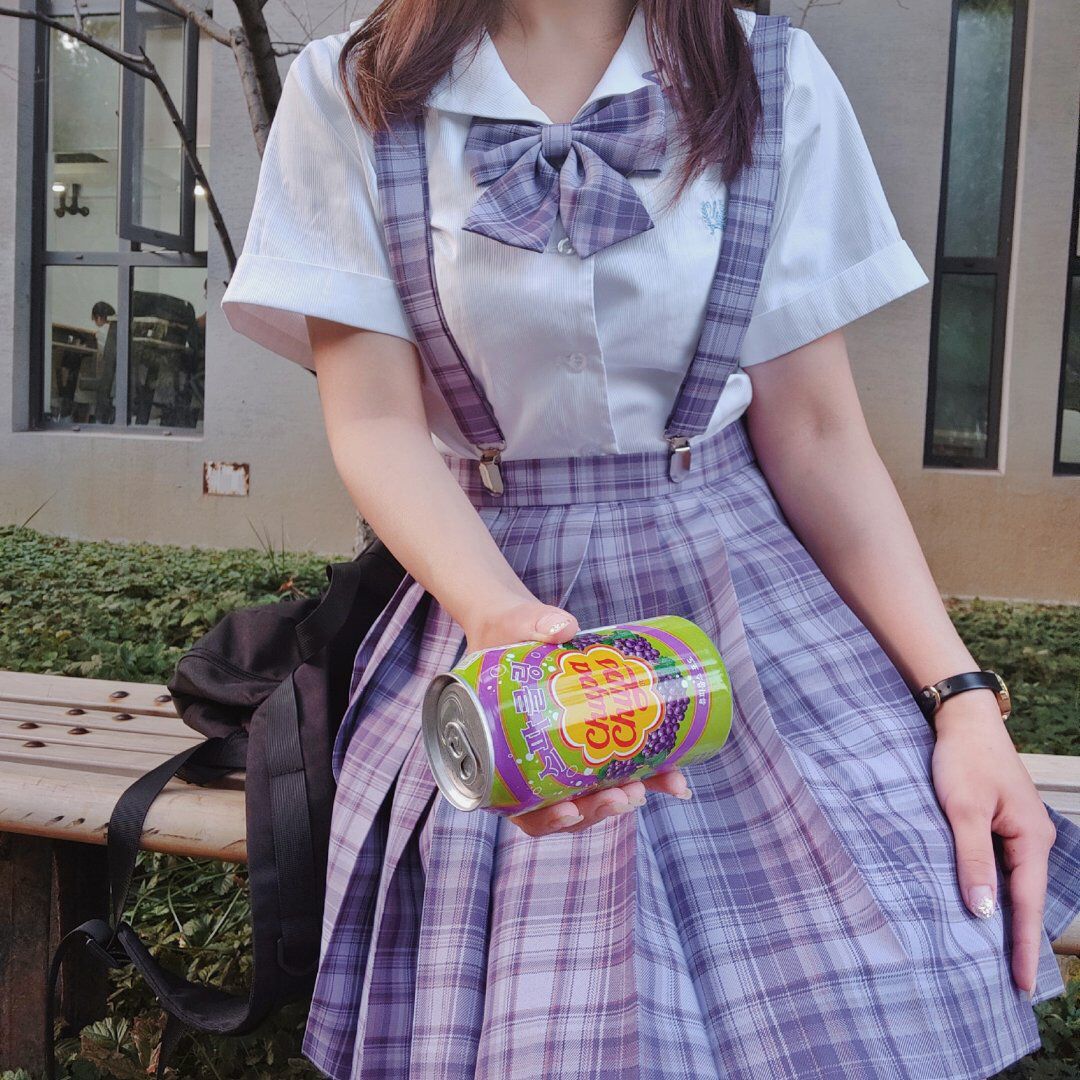 制服裙格子百褶裙 JK 葡萄汽水 有意向金有定金 尾款 JK 啦啦酱 制服裙格子百褶裙 JK 葡萄汽水 有意向金有定金 尾款 JK 啦啦酱