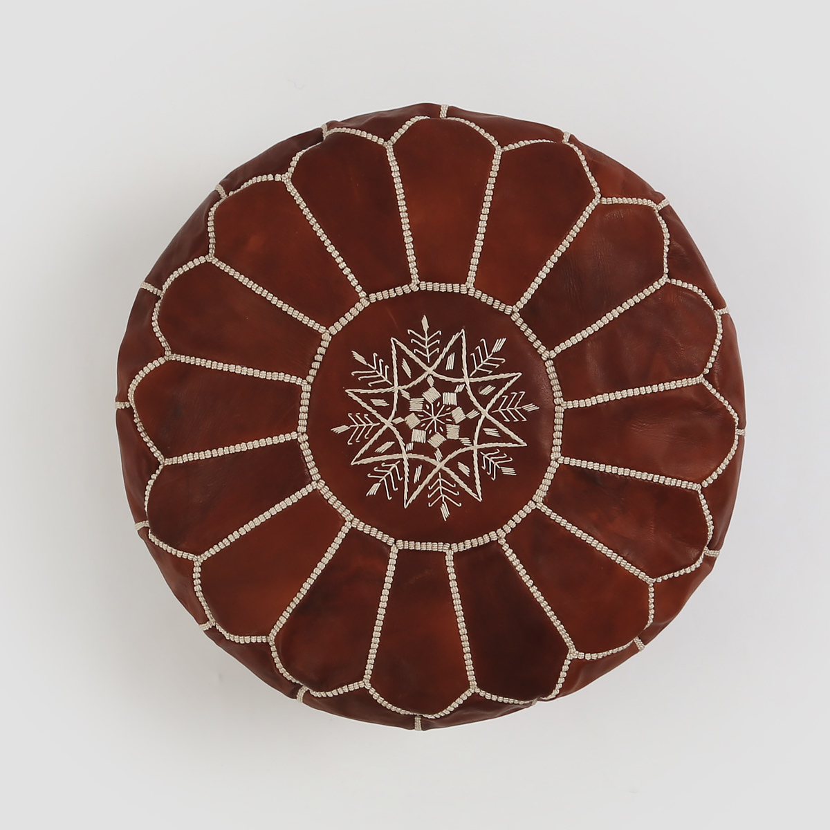 现货摩洛哥进口非斯染缸手工绣花羊皮墩子坐墩坐垫榻榻米垫地板垫