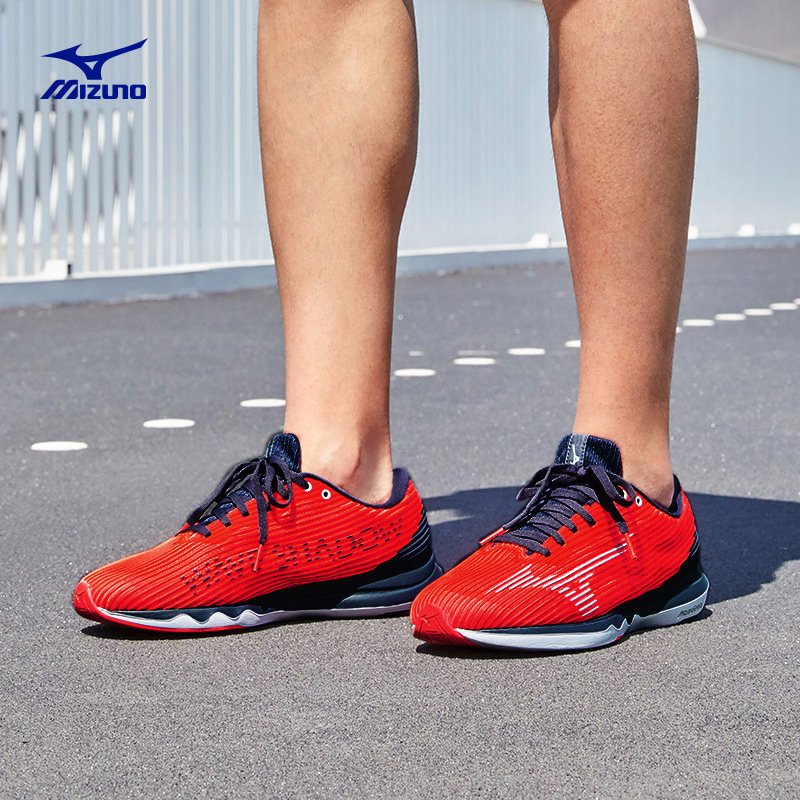 mizuno专项抓地wave shadow4男鞋 美津浓跑步鞋