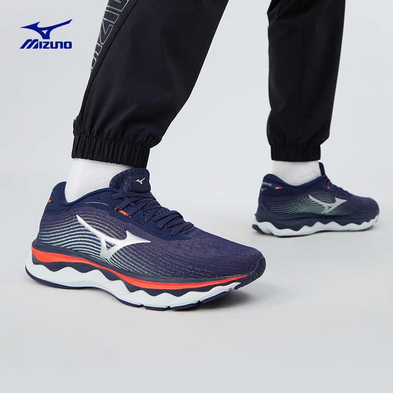 【推荐】mizuno男女wave sky5慢跑鞋 美津浓跑步鞋