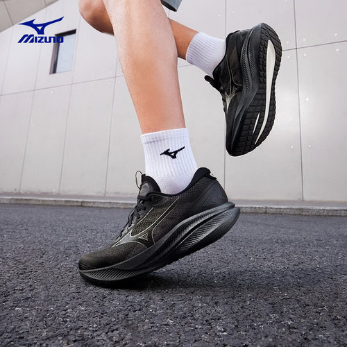 Mizuno美津浓25新款春夏进阶厚底透气缓震跑步鞋 ASTRO PLUS II - 图0
