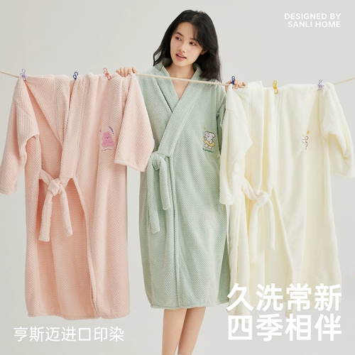 三利 Банный халат, быстросохнущее банное полотенце, хорошо впитывает воду, увеличенная толщина