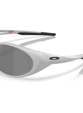 海外代购Oakley/欧克利男女太阳眼镜椭圆框银色镜架户外出行