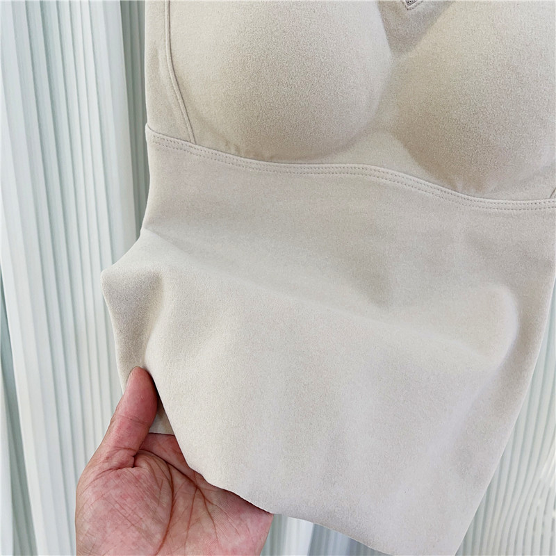 正品8803秋冬季石墨烯保暖内衣背心女固定一体杯修身打底发热上衣,淘宝优惠券,粉丝福利购,淘宝优惠卷