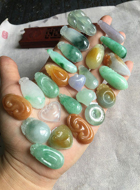 天然翡翠a货冰种飘花福贝订单