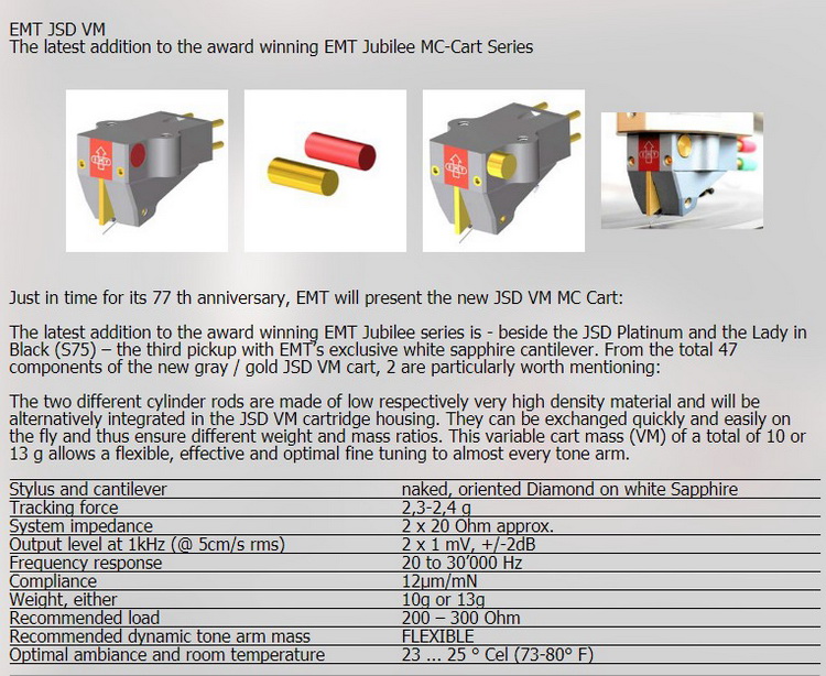 德国 EMT EMT JSD VM MC唱头动圈式 LP黑胶唱头 HIFI发烧唱头 - 图1