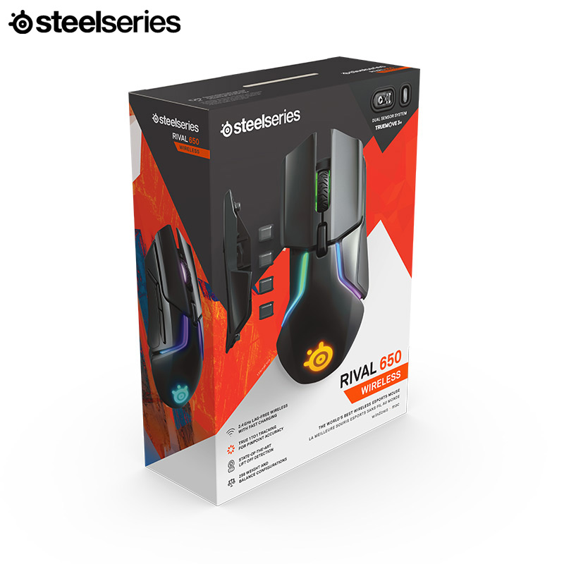 steelseries赛睿 Rival 600/650有线无线电脑吃鸡游戏电竞鼠标 - 图3