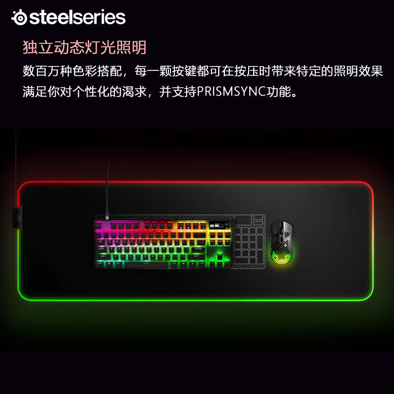 steelseries/赛睿 APEX PRO TKL2023 RT三模无线游戏磁轴机械键盘-图2