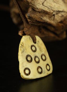 藏传密宗高规制传承玉化老料七z点吊坠法片佛珠念珠配饰杂项收藏