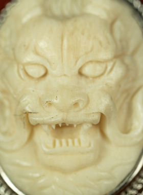 做旧男女款指环白虎925纯银复古