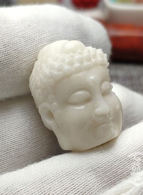 纯天然象牙果雕刻佛魔一念满三通桶珠雕精雕金刚星月猴头桃核配饰