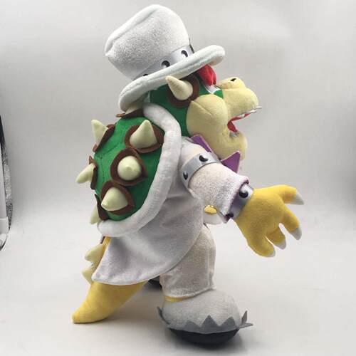 31cm 马里奥 玛丽站库巴 COS火龙库巴 毛绒公仔 礼服火龙玩偶娃娃 - 图1