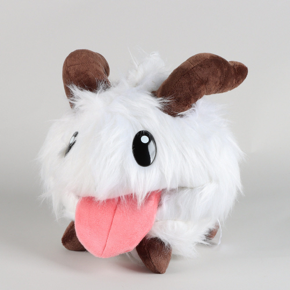 英雄联盟玩偶跨境现货英雄联盟魄罗公仔LOL卡通poro毛绒玩具公仔游戏周边玩偶