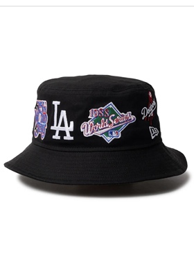 New Era 纽亦华 MLB Many Patch 世界大赛纪念 渔夫帽子 全棉满绣