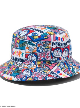 New Era x 哆啦A梦 DORAEMON 机器猫 纽亦华 联名款 双面渔夫帽子