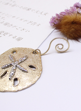 欧美大牌美国c牌金银磨砂面挂件