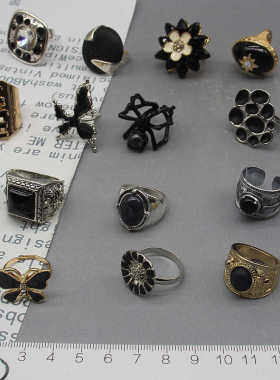 蜘蛛戒指无合金暗黑女