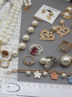 亚克力珠珠款欧美项链手链戒指