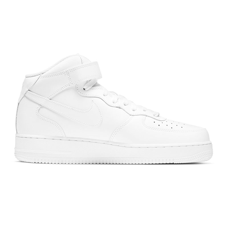 NIKE AIR FORCE 1 MID AF1纯白空军一号男中帮休闲板鞋CW2289-111 - 图3