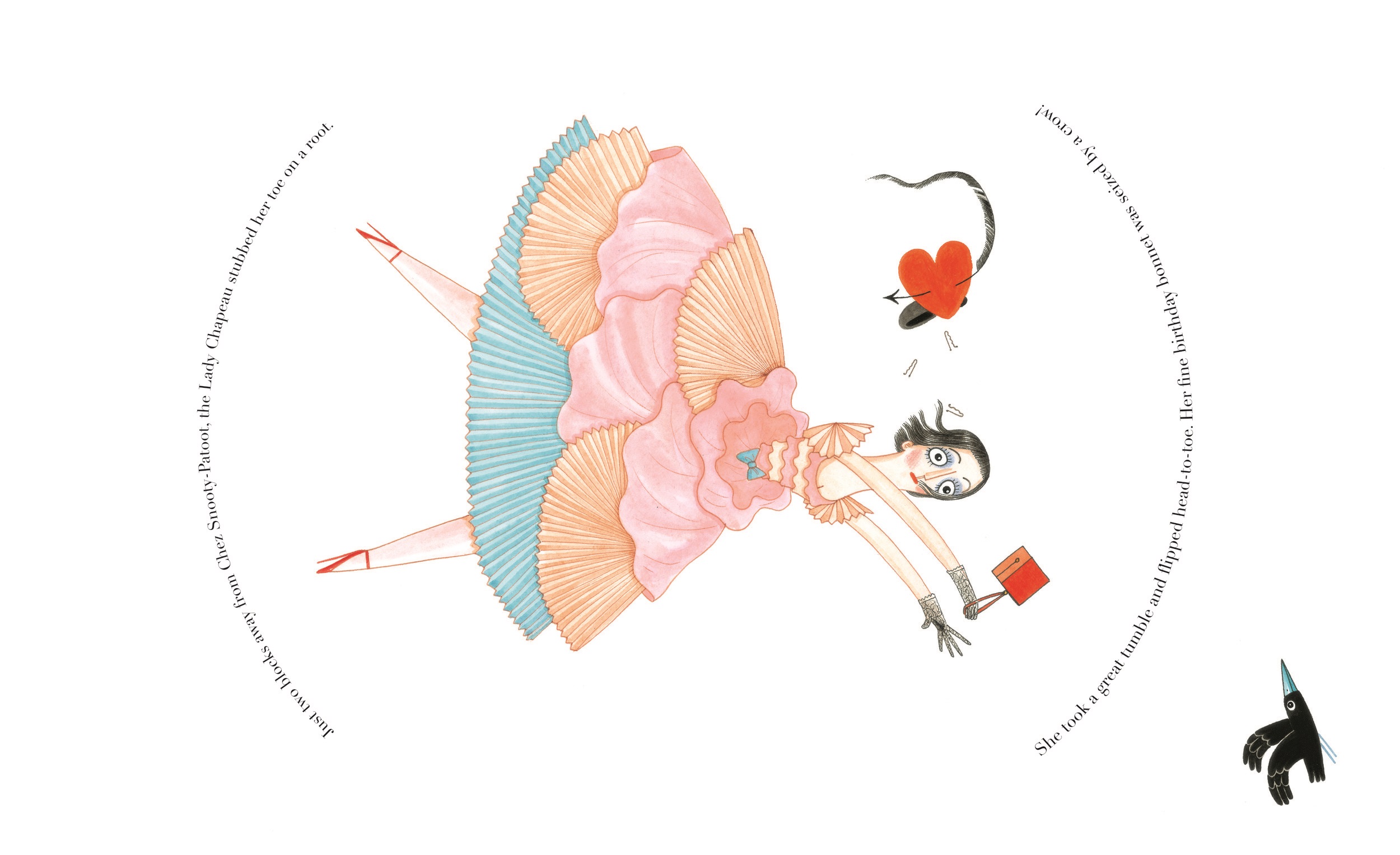 中国国际图书专营店英文原版 生日快乐，帽子夫人 精装绘本 Happy Birthday, Madame Chapeau by Andrea Beaty & David Roberts3