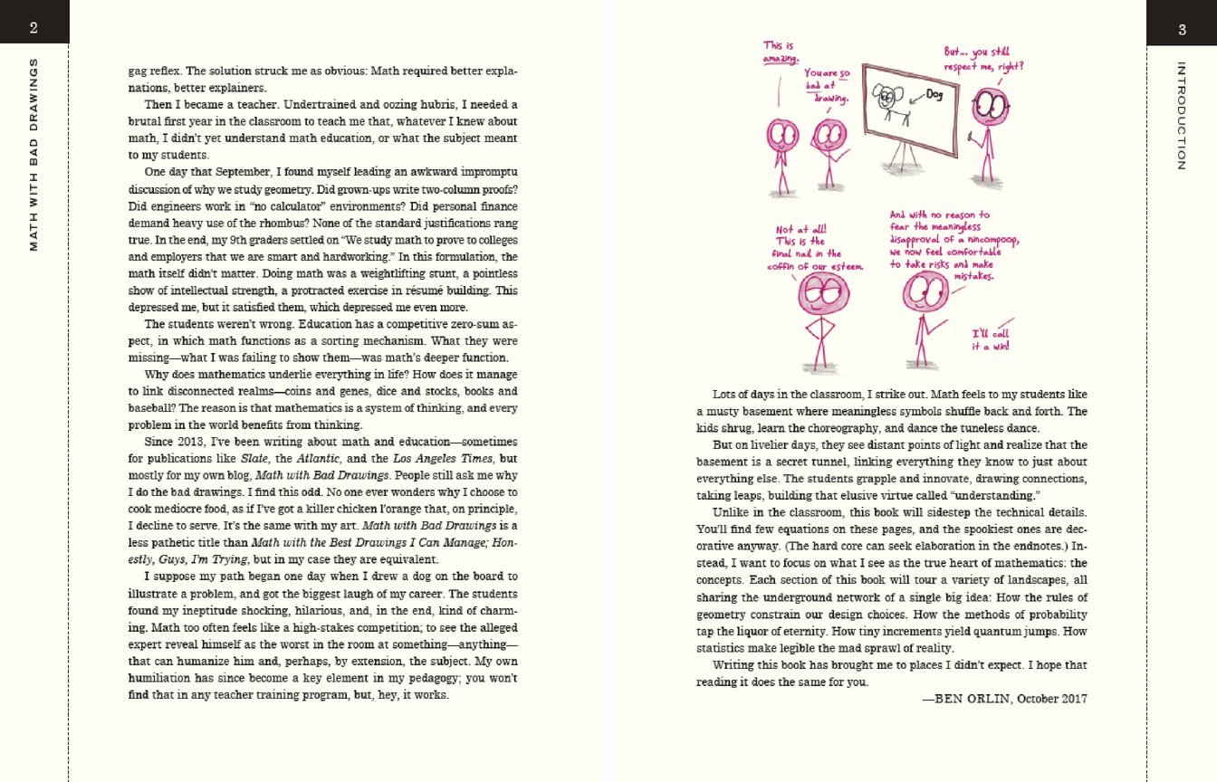 欢乐数学 Ben Orlin一本充满“烂插画”的快乐数学启蒙书精装英文原版 Math with Bad Drawings-图1