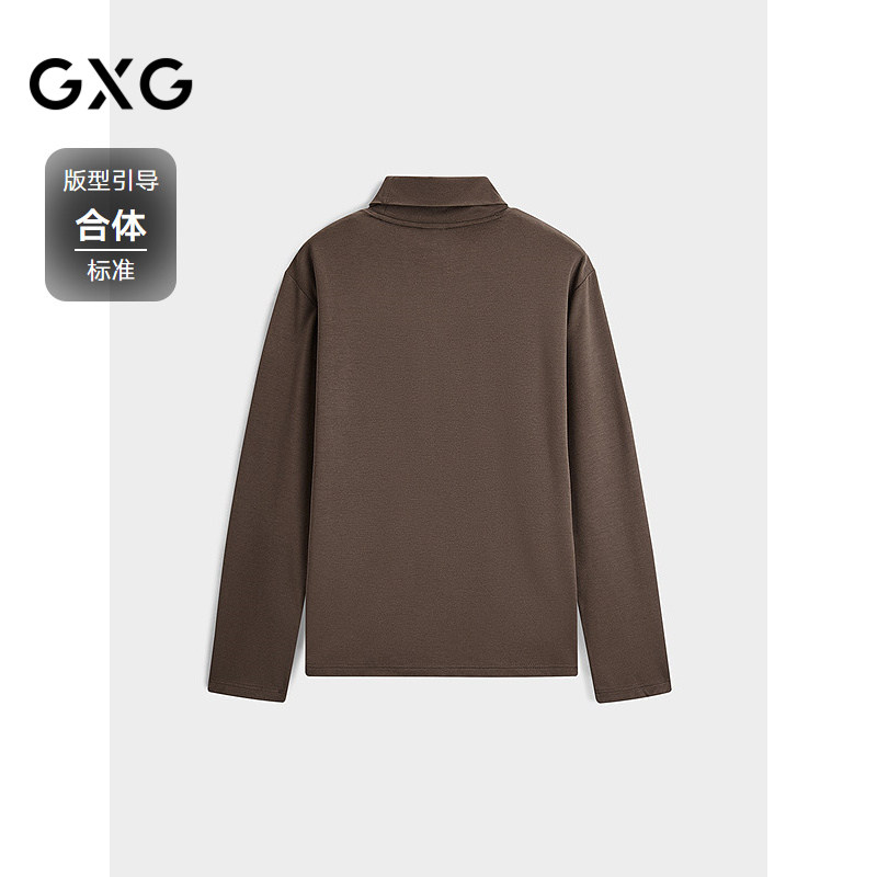 GXG男装 通勤高领长袖T恤 冬季热销GEX13428474