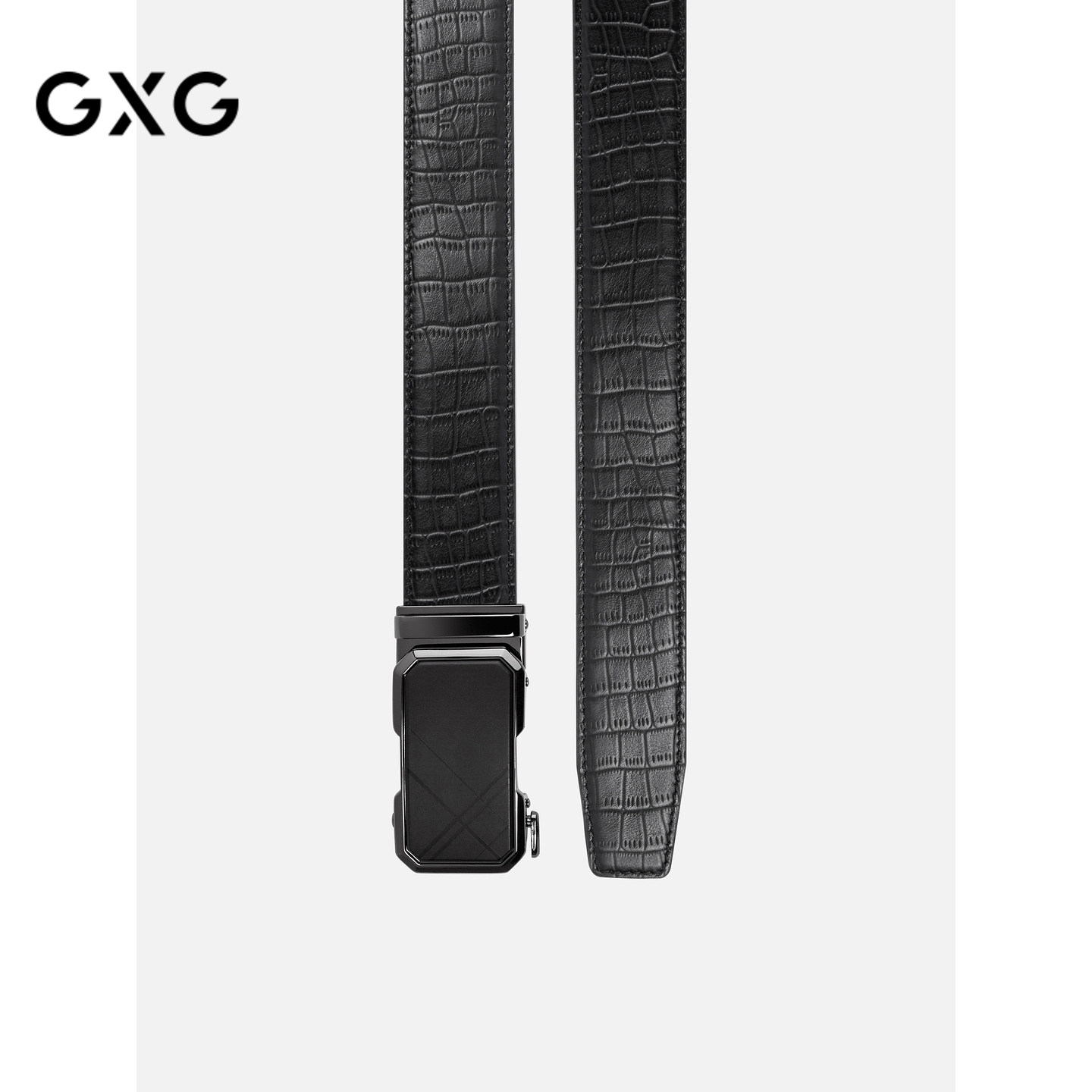 【皮带礼盒】GXG商务通勤男士腰带自动扣真皮皮带头层牛皮