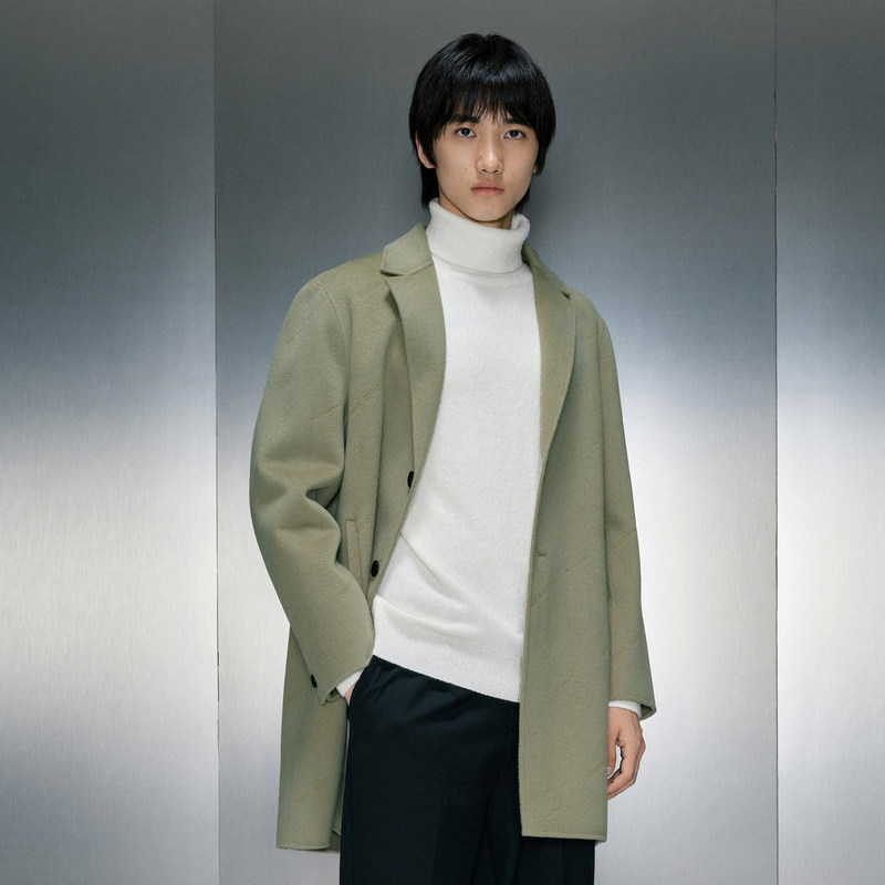 GXG男装 简约时尚通勤中长款大衣 冬热销GEX12625874