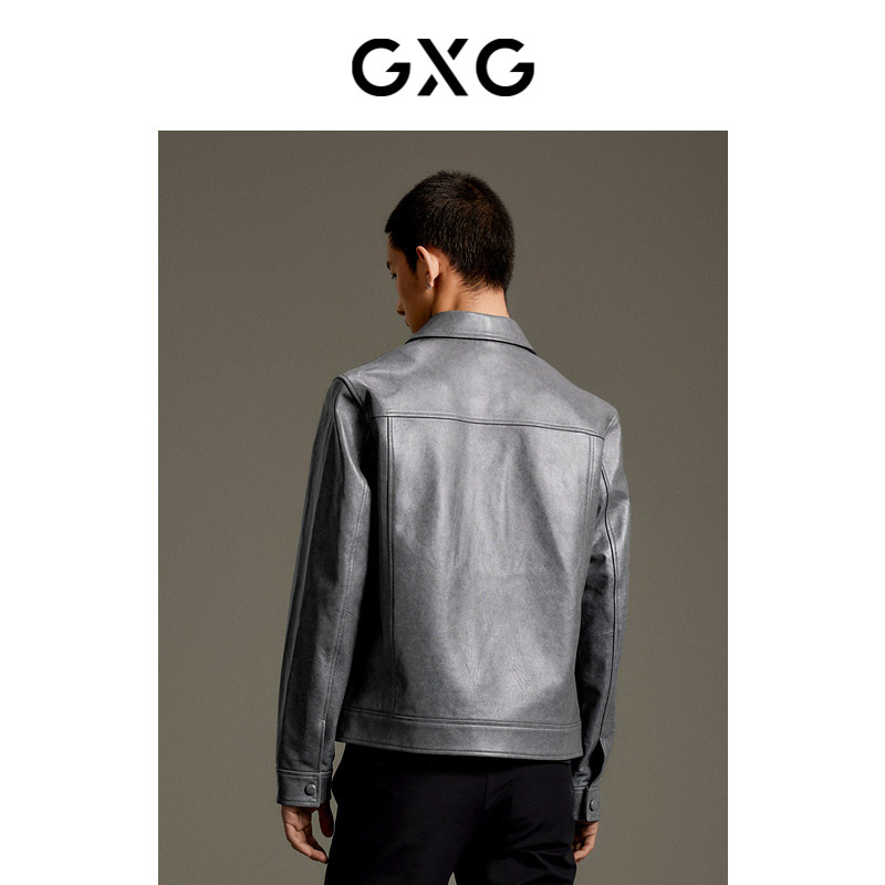GXG男装 舒适绵羊皮通勤皮衣外套 秋季热销GEX11214383
