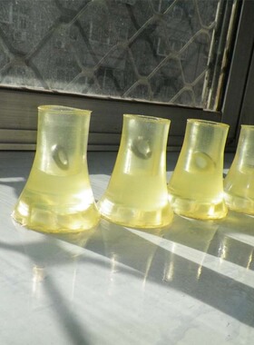耐用防滑牛筋拐杖头透明通用胶头