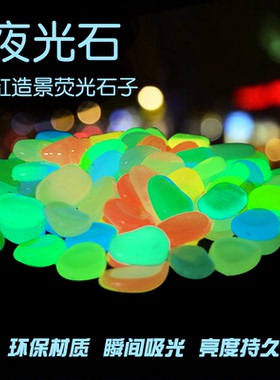 夜光鱼缸底砂内装饰石头造景