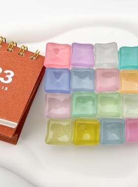 夜光冰块diy仿真透明冰块手工制作手机支架笔筒饰品配件