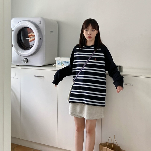 Футболка, лонгслив для отдыха, с медвежатами, с вышивкой, оверсайз