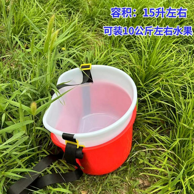 摘果桶斜跨式单肩摘果桶摘水果撒肥料神器化肥桶,淘宝优惠券,粉丝福利购,淘宝优惠卷