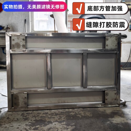 上海侨昱304不锈钢加厚型平板推车搬运周转车拉货车手小拖车台车 - 图2