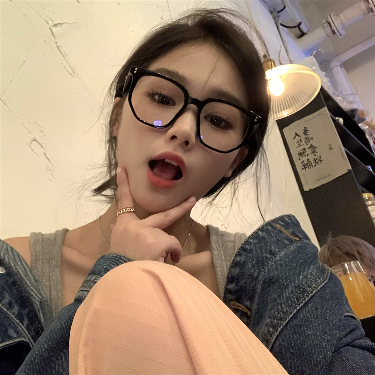 素颜防蓝光辐射平光镜女大脸显瘦时尚显脸小韩版潮黑框眼镜木纹腿,淘宝优惠券,粉丝福利购,淘宝优惠卷