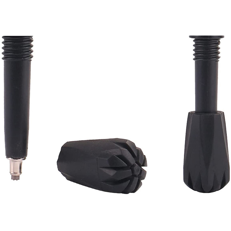 登山杖配件防滑头杖尖套橡胶头保护套杖脚底套雪托泥托鱼雷套通用